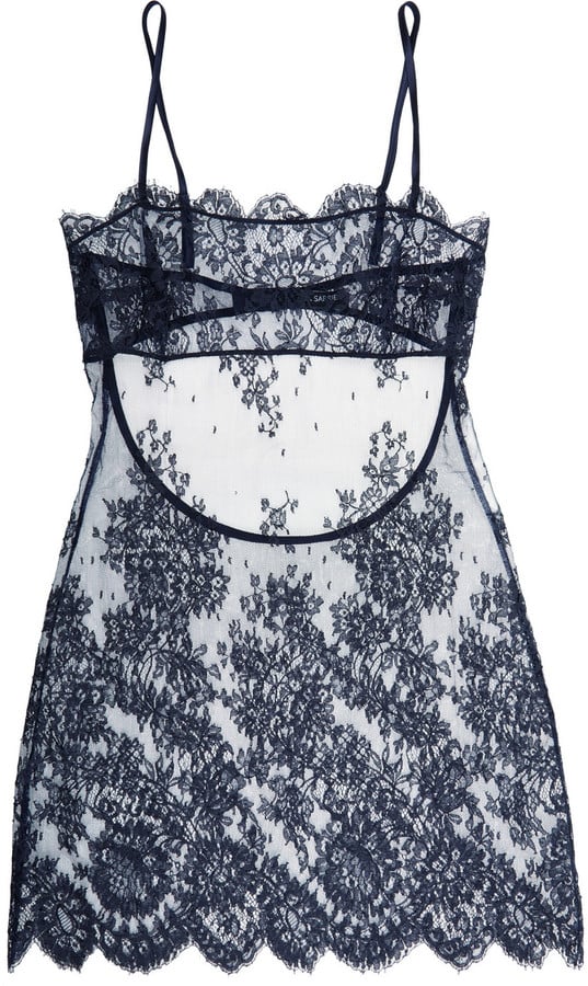 I.D. Sarrieri Chantilly Lace and Tulle Chemise ($715)