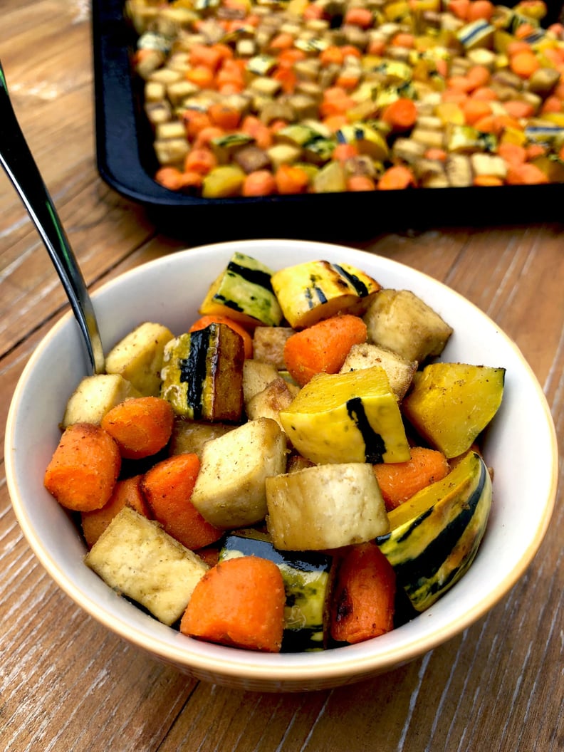 Roasted Tofu, Delicata Squash, and Carrot