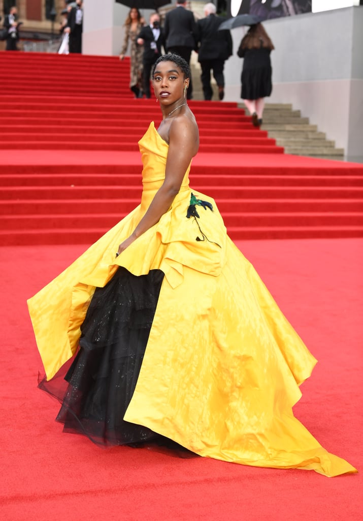 Lashana Lynch's Yellow Dress at the No Time to Die Premiere