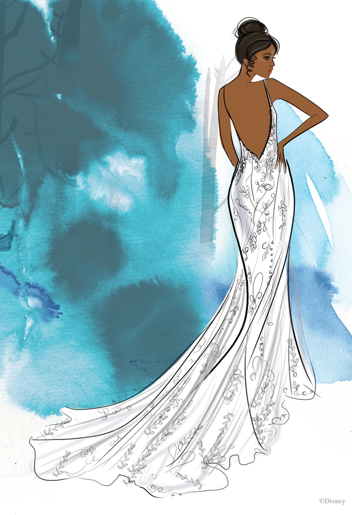 Disney's Tiana Wedding Dress Design