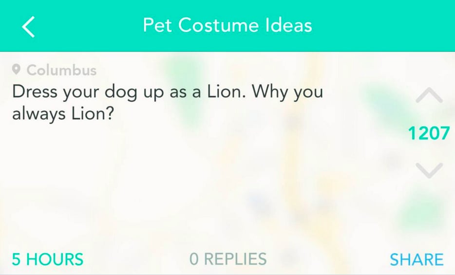 Yik Yak Users' Pet Costume Ideas For Halloween