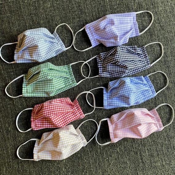 Gingham Face Masks