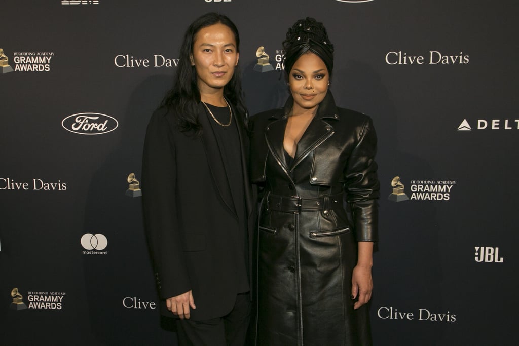 Alexander Wang and Janet Jackson at Clive Davis's 2020 Pre-Grammy Gala in LA