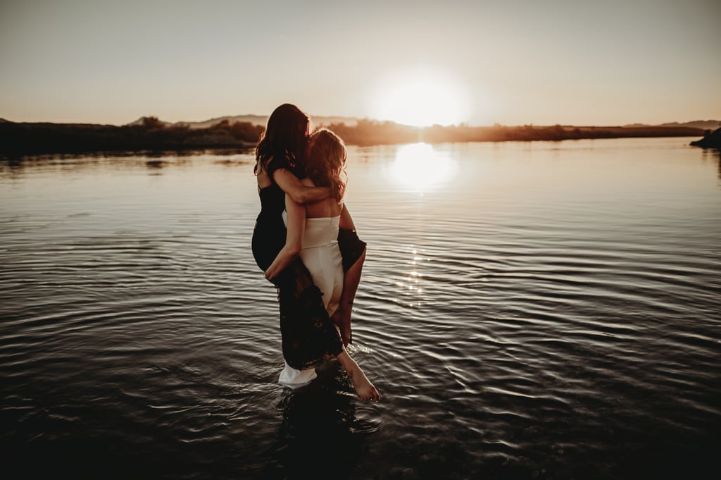 Sexy River Beach Engagement Photo Shoot