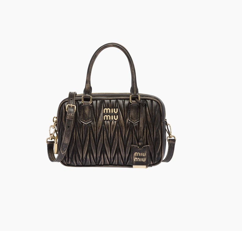 Miu Miu Matelassé Nappa Leather Top-Handle Bag
