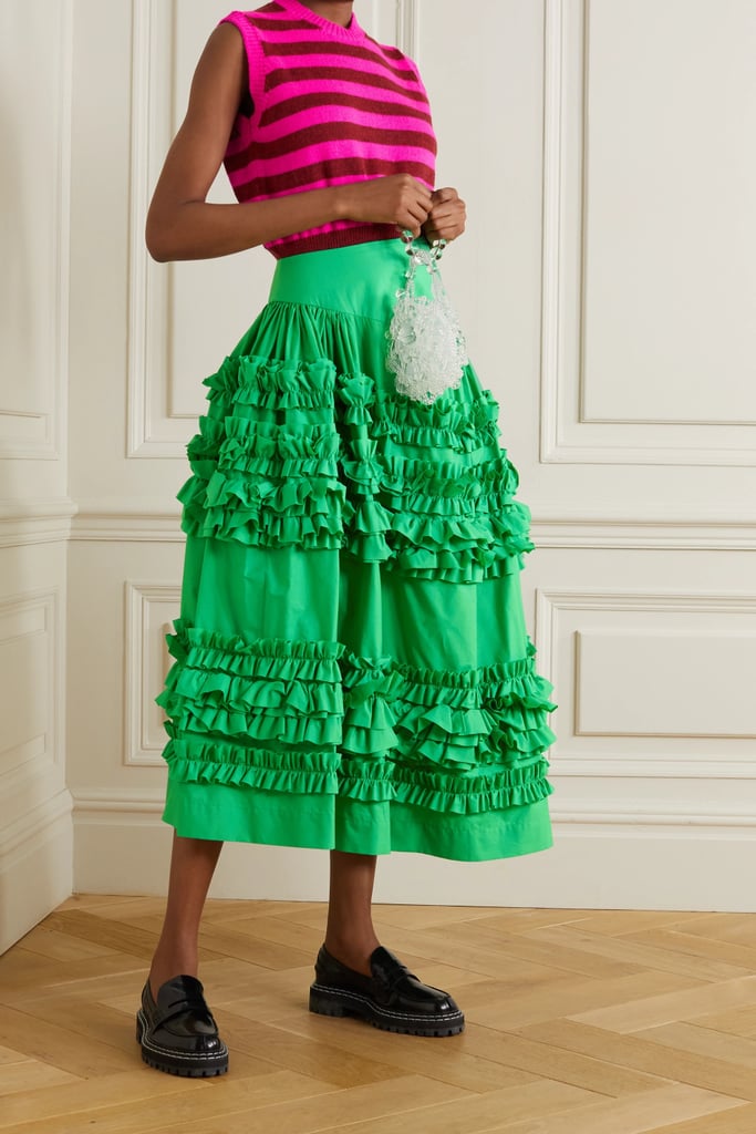 Molly goddard top green dress