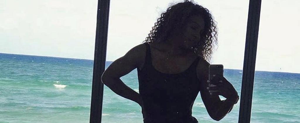 Serena Williams Black One Piece Swimsuit