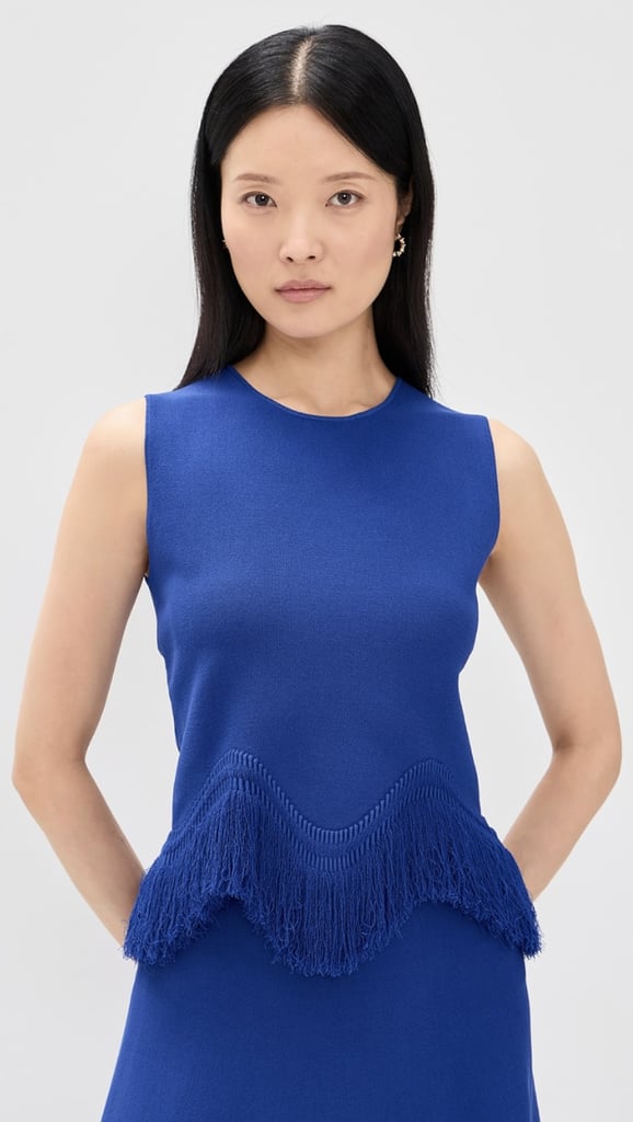 Ulla Johnson Koa Sleeveless Knit Top with Fringe