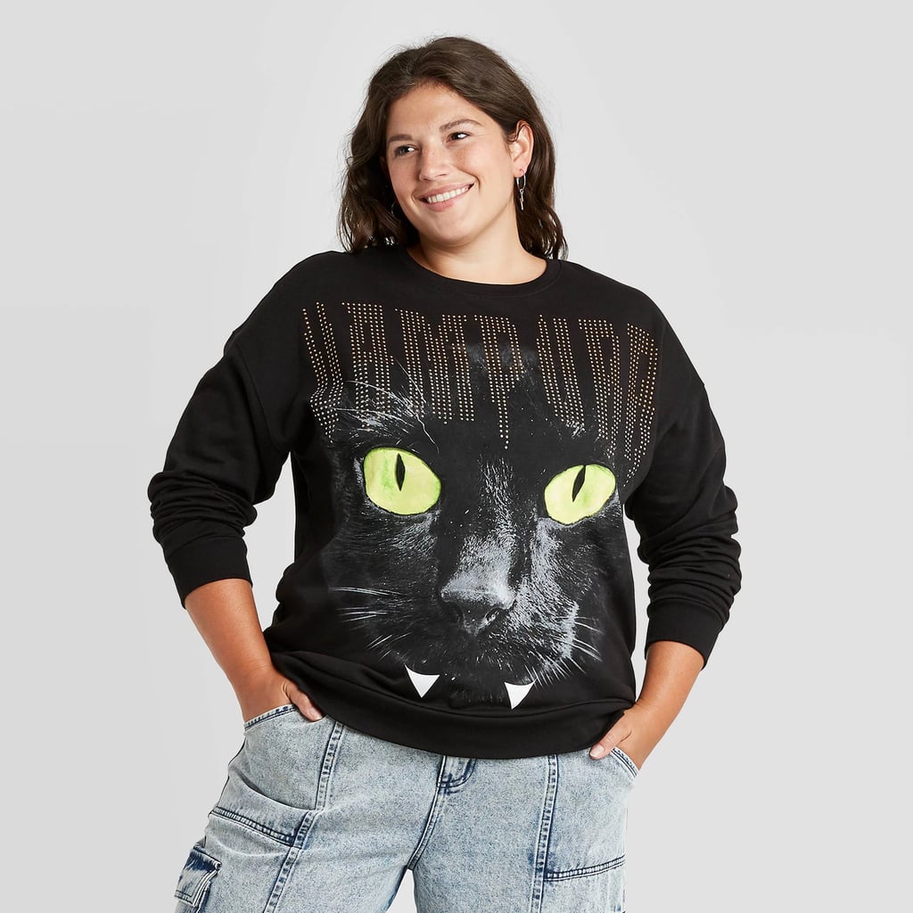 Vampurr Halloween Graphic Sweatshirt