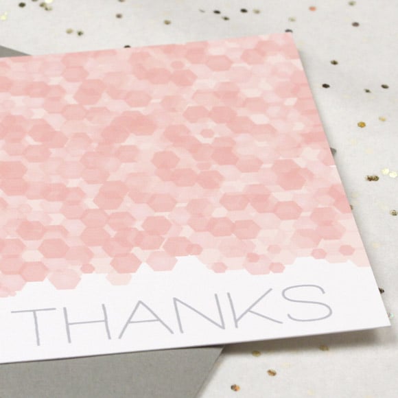 Sequins Thank You Card