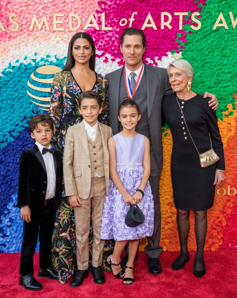 Matthew McConaughey and His Family at Texas Medal of Art