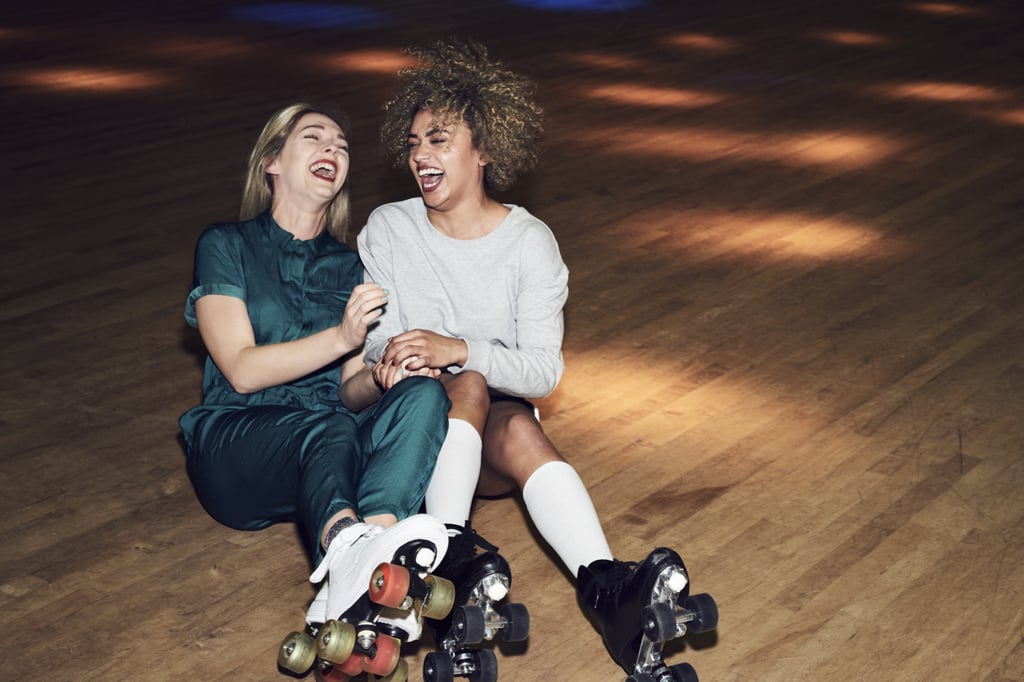 Rollerblade together or go to a roller skating rink.