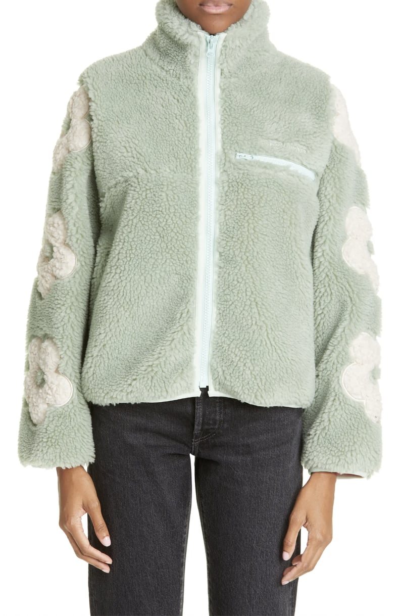Fashion Gift: Sandy Liang Grass High Pile Fleece Full Zip Jacket