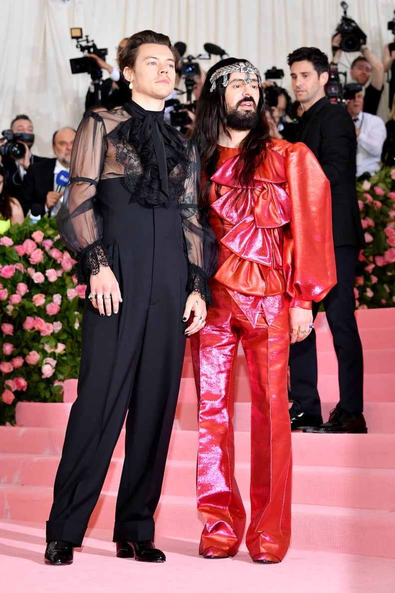 Harry Styles With Gucci Creative Director Alessandro Michele