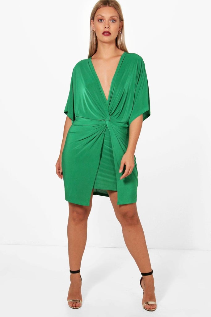 Boohoo Knot Kimono Sleeve Dress | Priyanka Chopra's Diane Von ...