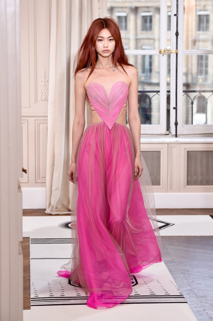HoYeon Jung at the Schiaparelli Show During Paris Fashion Week in 2019
