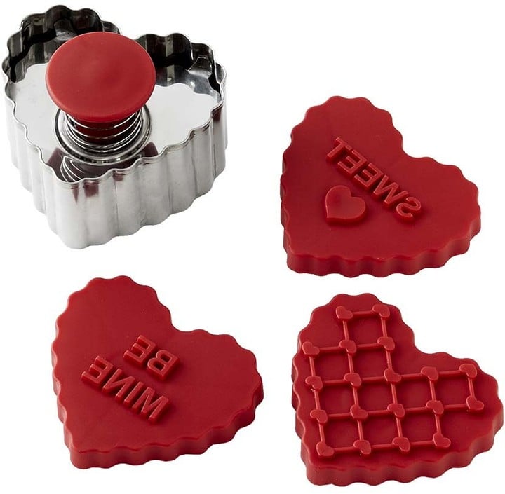Williams-Sonoma Valentine Heart Stamp Cookie Cutter Set