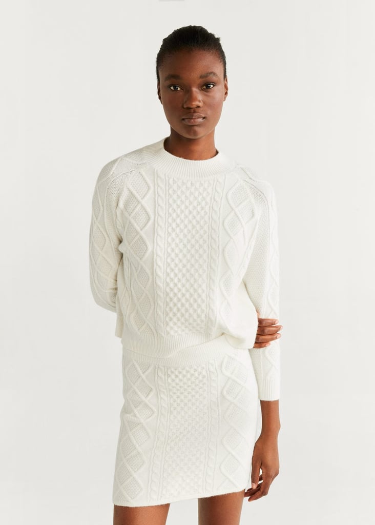 knitted miniskirt