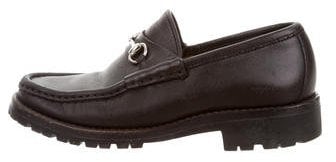 Gucci Leather Horsebit Loafers