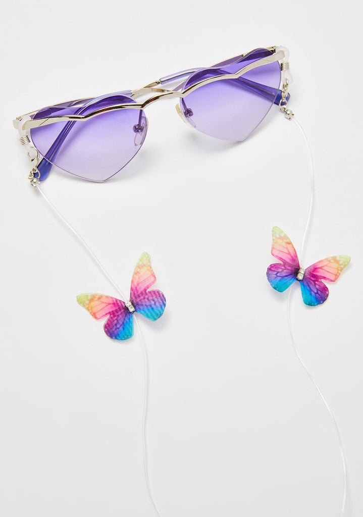 Dolls Kill Butterfly Magic Sunglasses Chain
