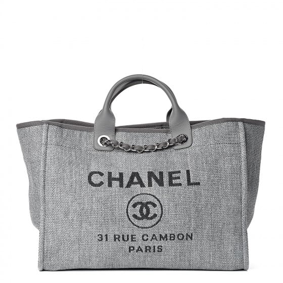 Chanel Canvas Large Deauville Tote