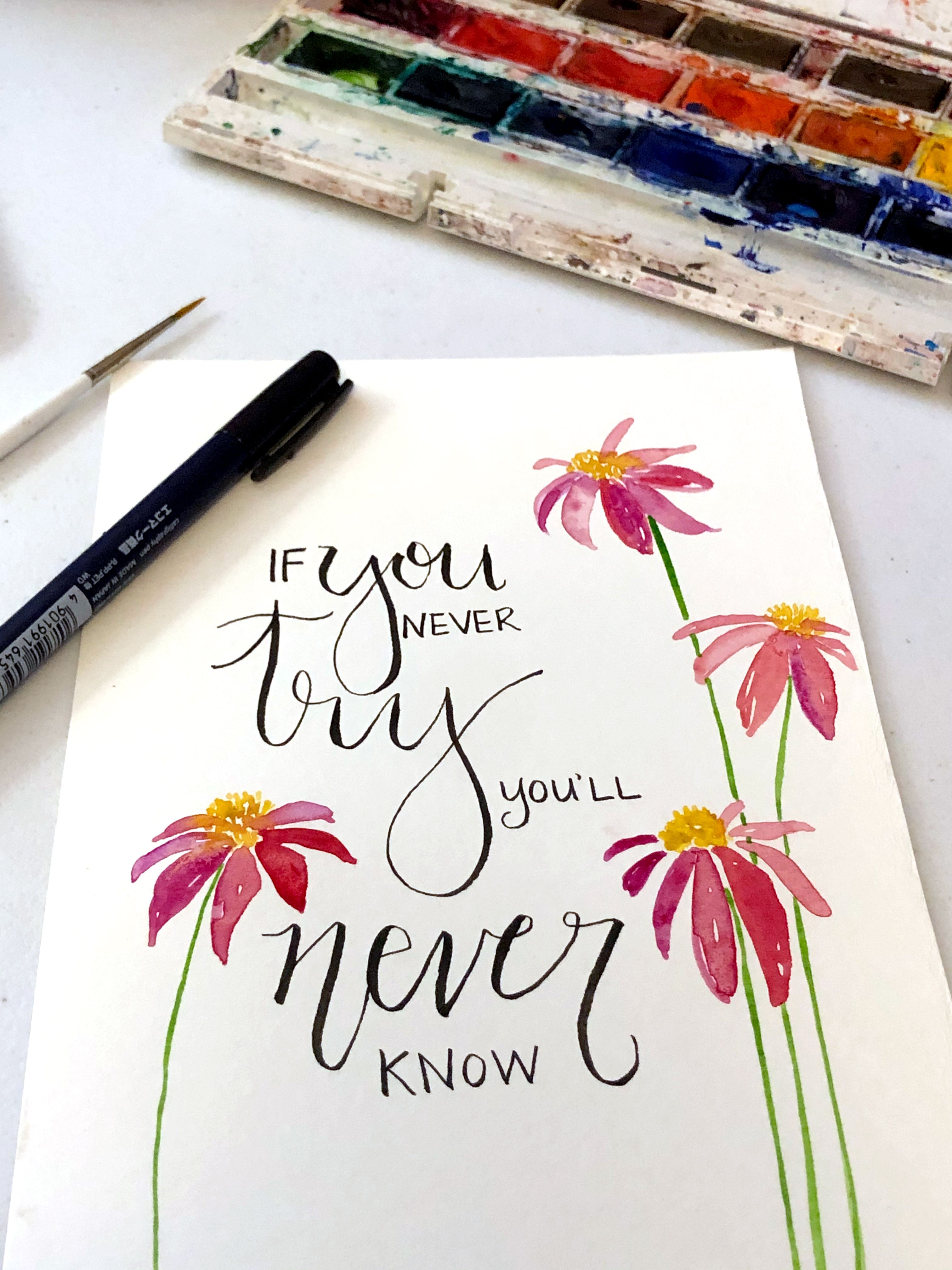 Hand-Lettering and Calligraphy for Stress Relief