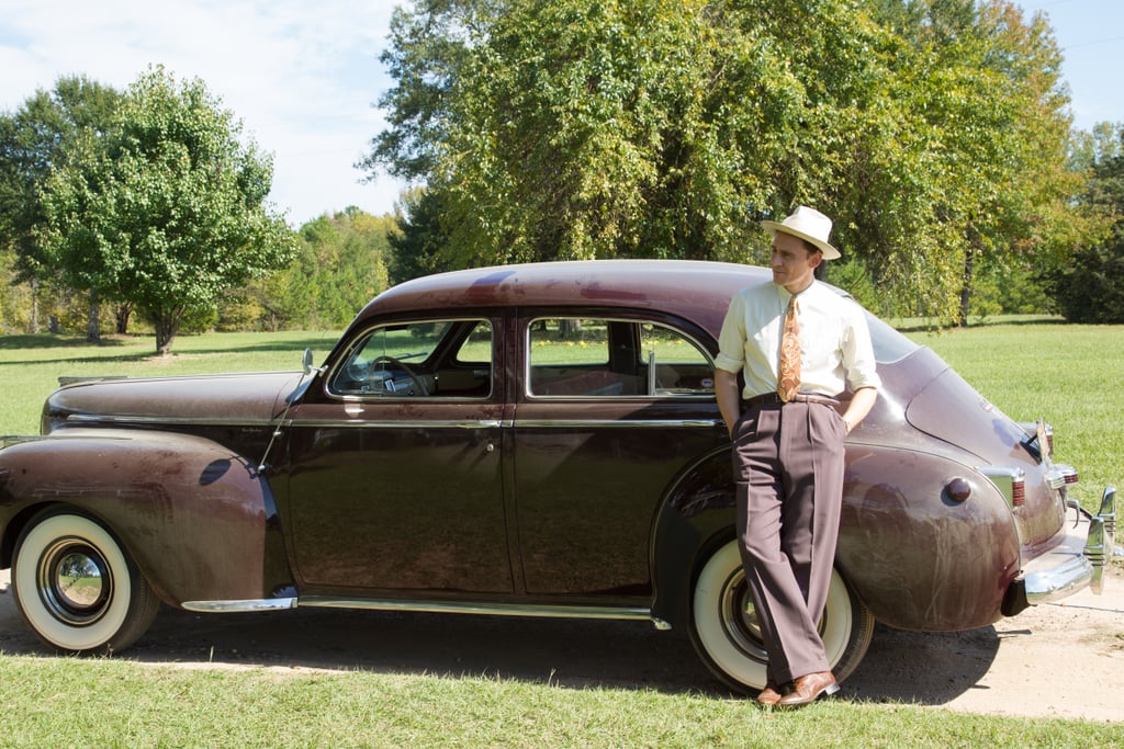 Here he is just being hot against a car.