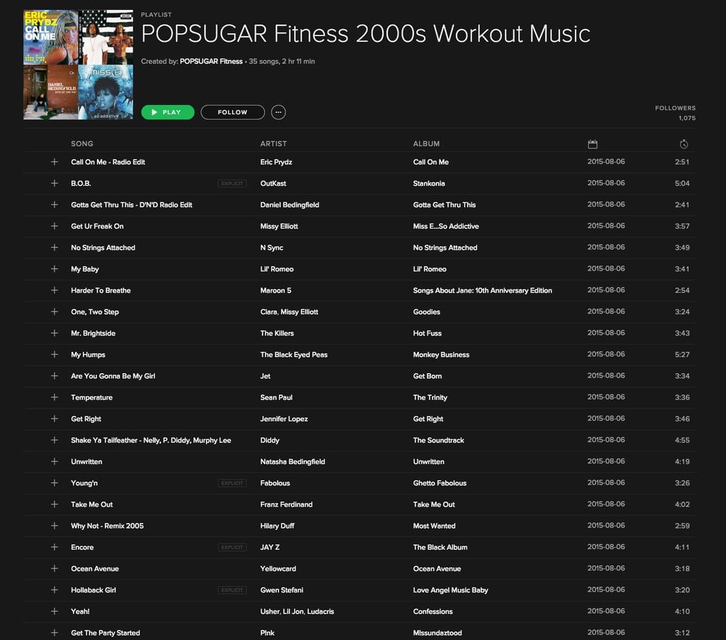 The Ultimate 2000s Workout Soundtrack Best Workout Music 2012 Popsugar Fitness Photo 21 8041