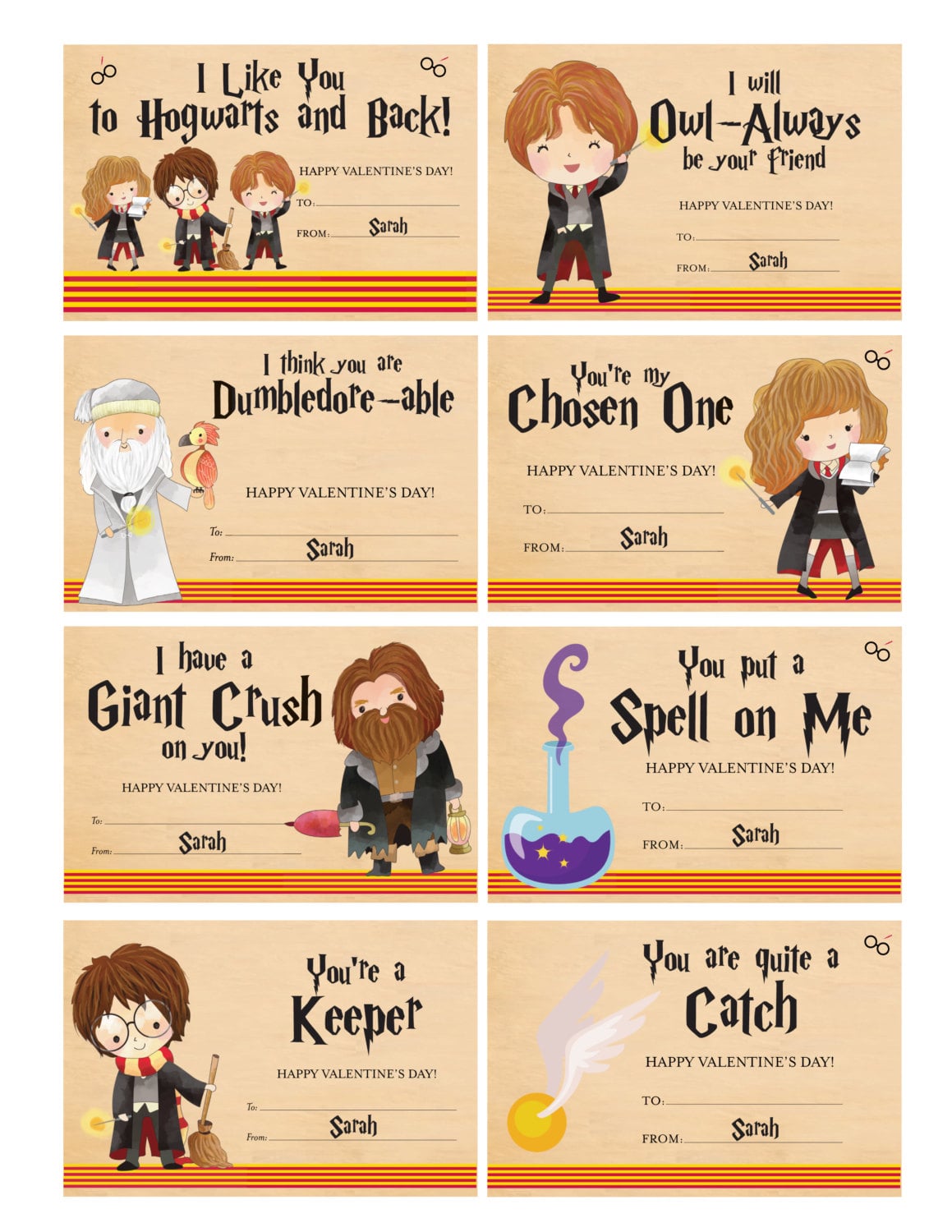 Harry Potter Valentine S Day Cards Popsugar Tech
