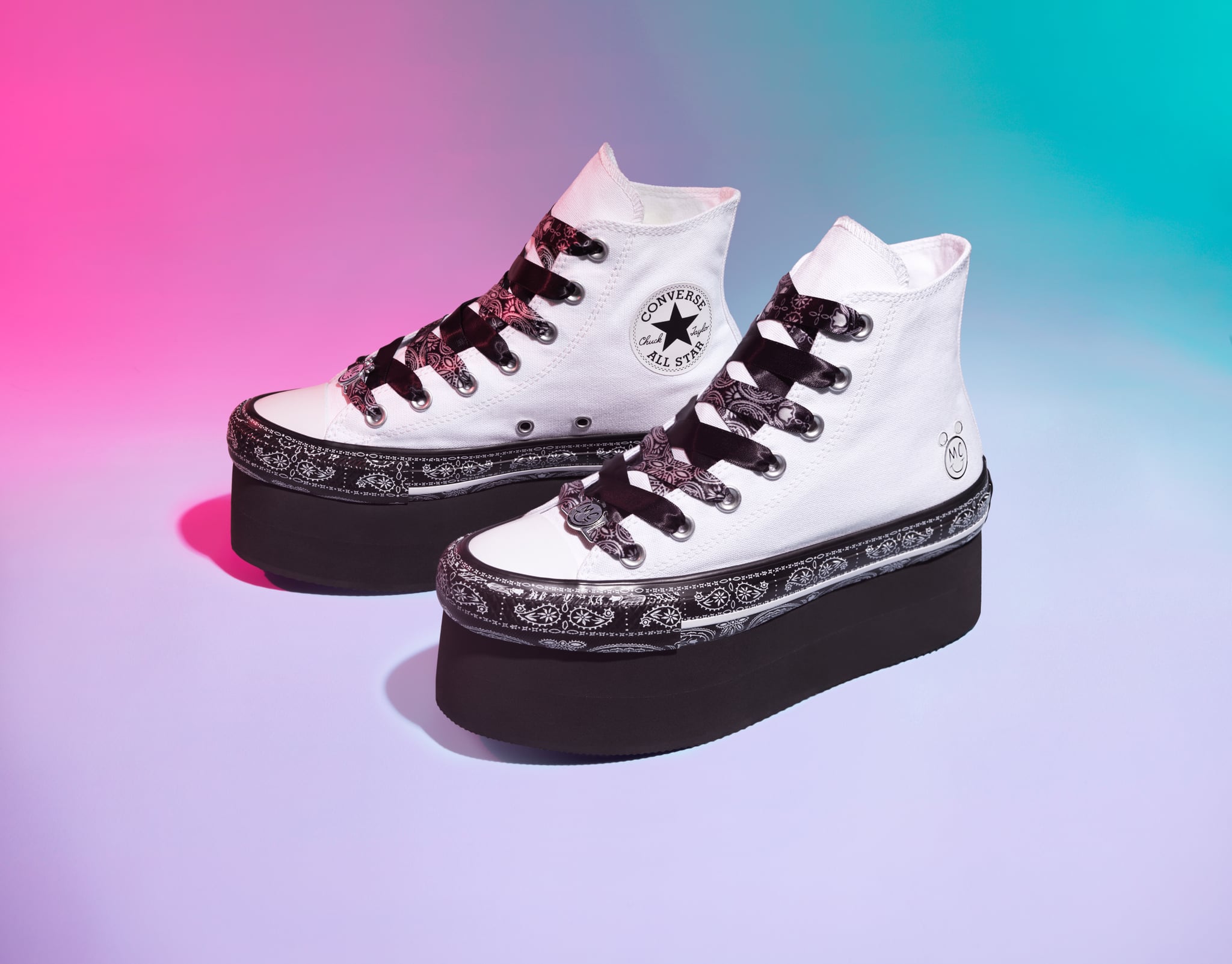 pink color sneakers