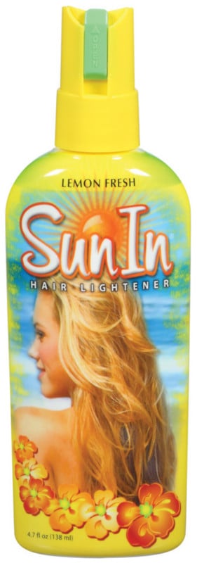hair-lightening spray