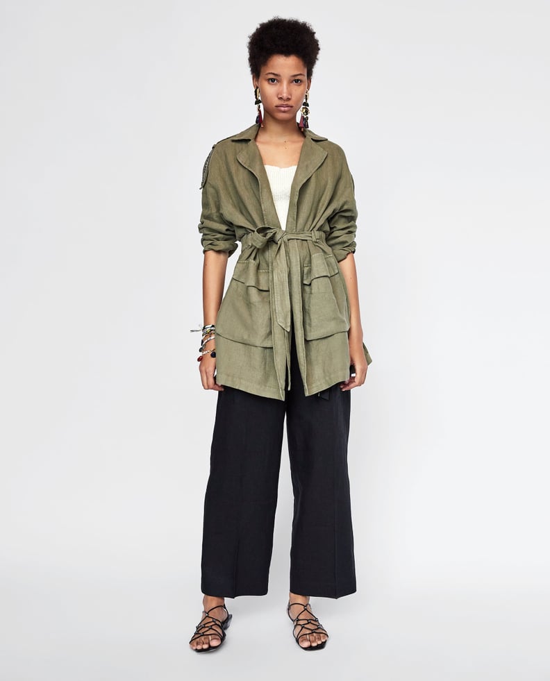 Zara Linen Coat