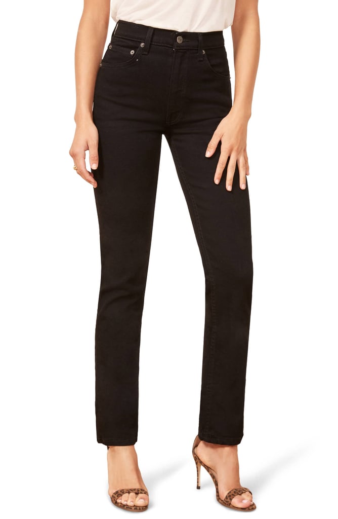 liza ultra high rise straight jeans