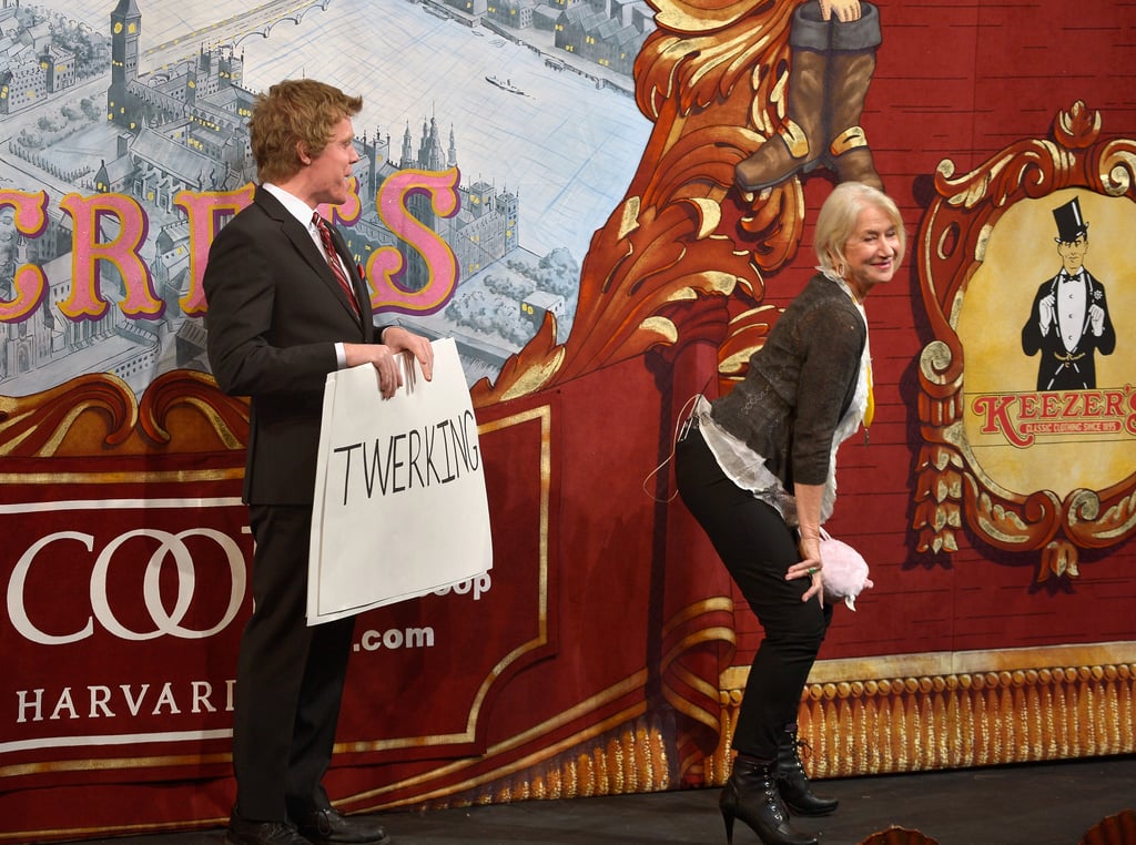 Helen Mirren Twerking at Hasty Pudding Ceremony