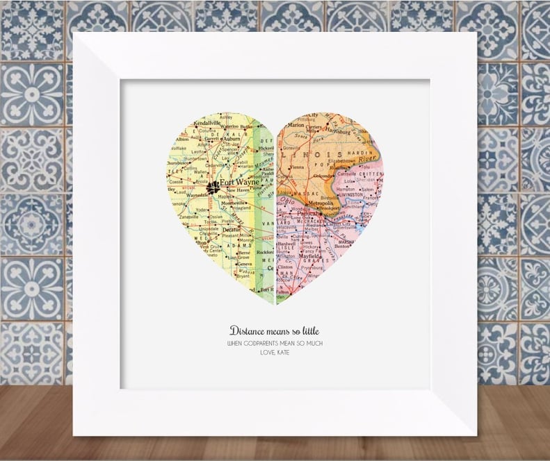 Godparents Map Gift