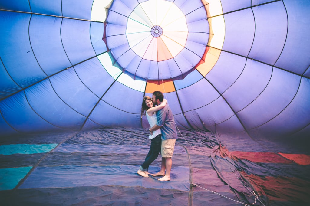 Hot Air Balloon Engagement Pictures Popsugar Love And Sex Photo 28 