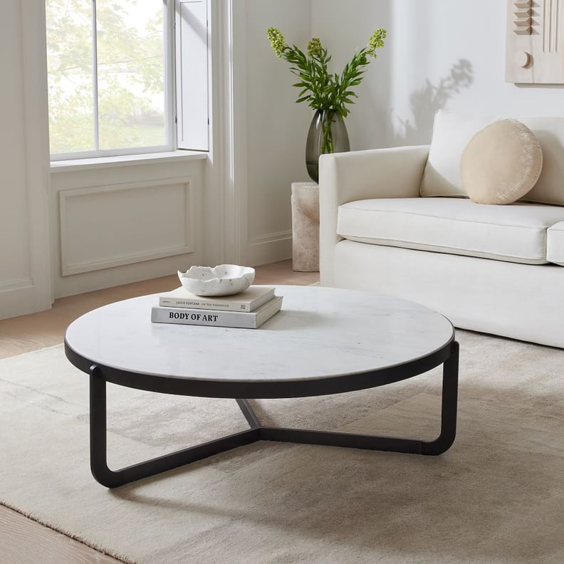 A Cool Coffee Table: West Elm Mina Round Coffee Table