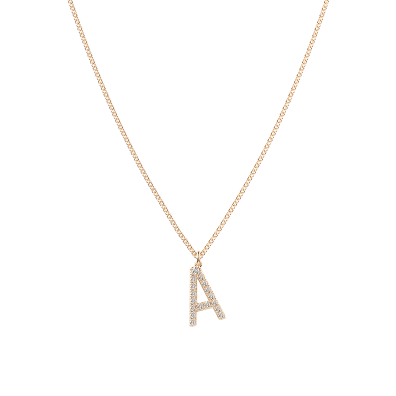 Tiary The Letter Pavé Necklace Maxi