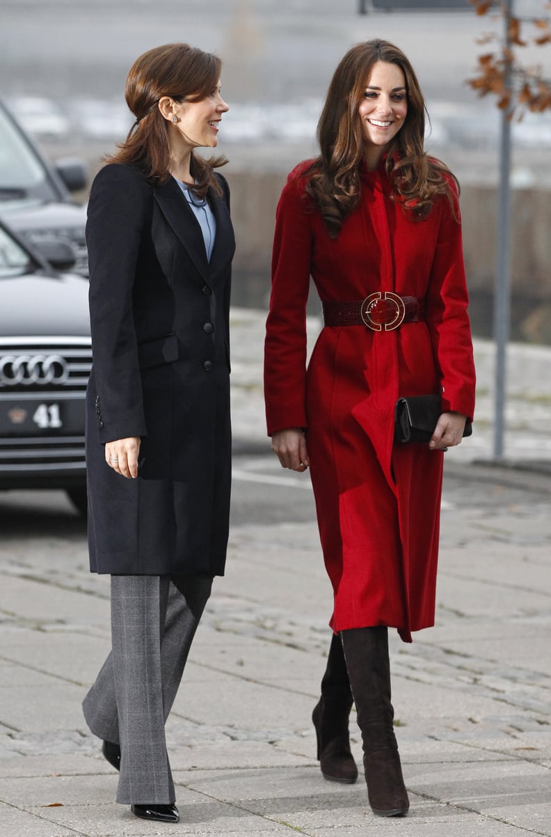 When She Hung Out With Kate in a Polished Ensemble