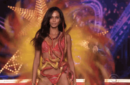Joan Smalls at 2015 Victoria's Secret Fashion Show