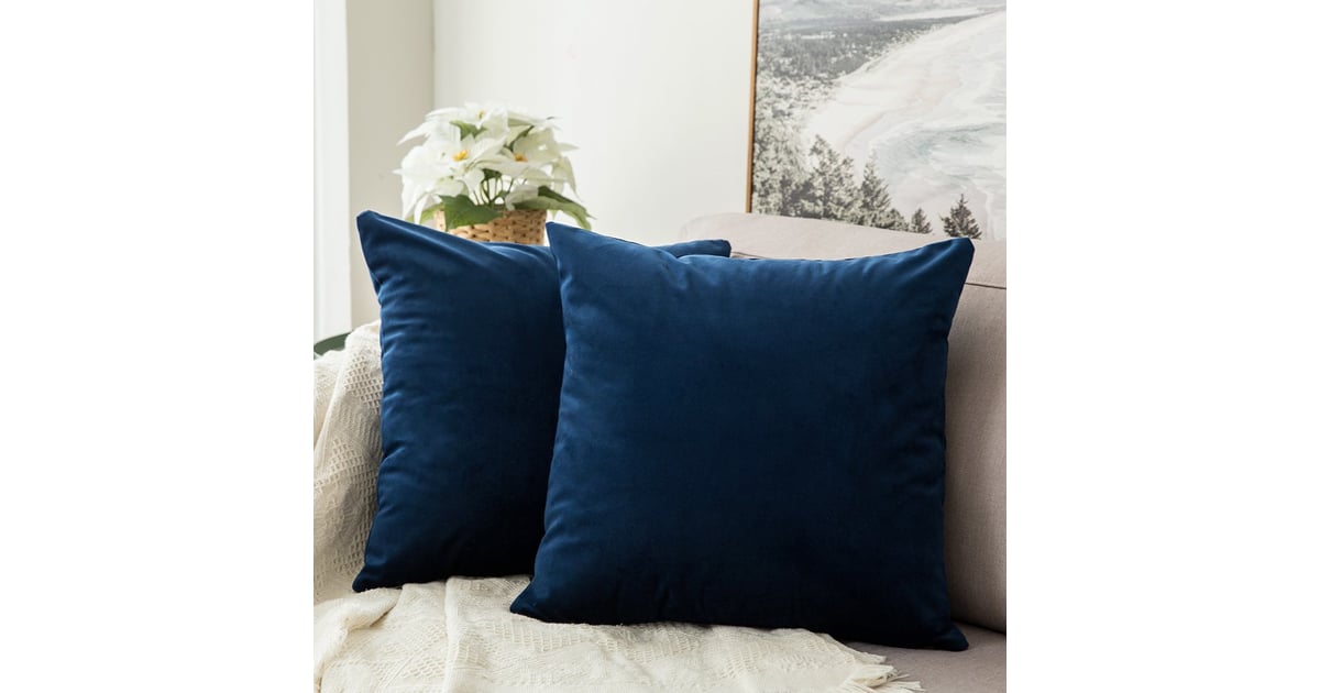 Miulee Velvet Soft Soild Decorative Square Throw Pillow Covers The