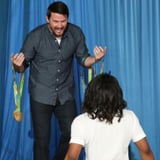 Channing Tatum Meeting Simone Biles on Ellen DeGeneres Show
