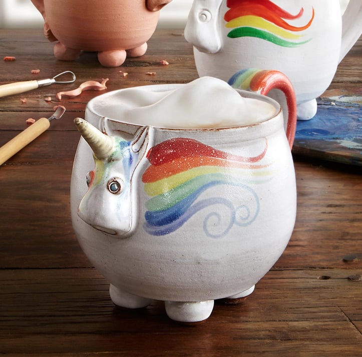 For a Majestic Morning: Elwood the Rainbow Unicorn Mug