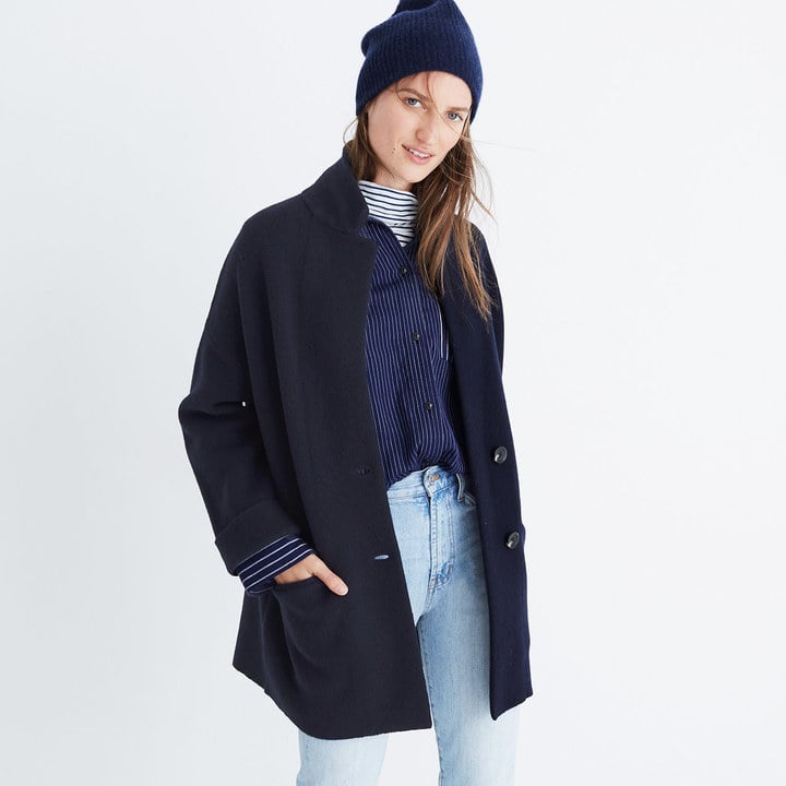 Madewell Blazer Sweater-Jacket | Winter Jackets 2018 | POPSUGAR Fashion ...