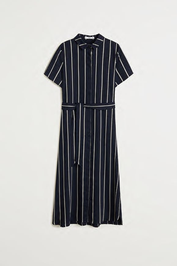 mango belt shirt dress