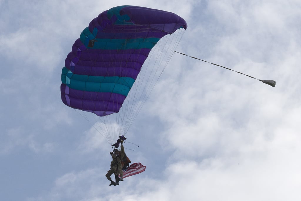 93-Year-Old Veteran Re-Creates D-Day Parachute Jump