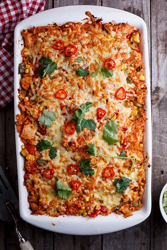 Mexican Chicken and Rice Casserole