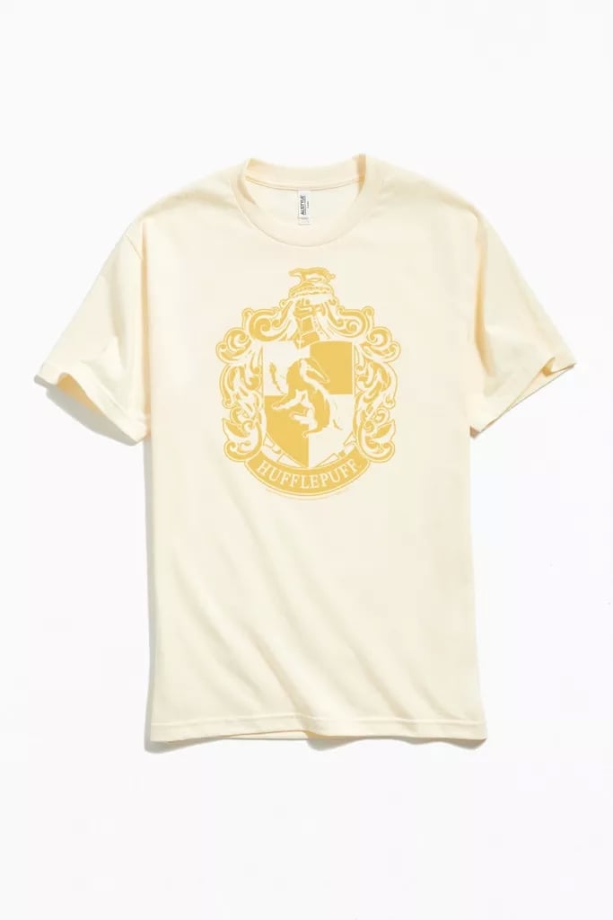 Harry Potter Homme Hufflepuff Crest Flat T-Shirt
