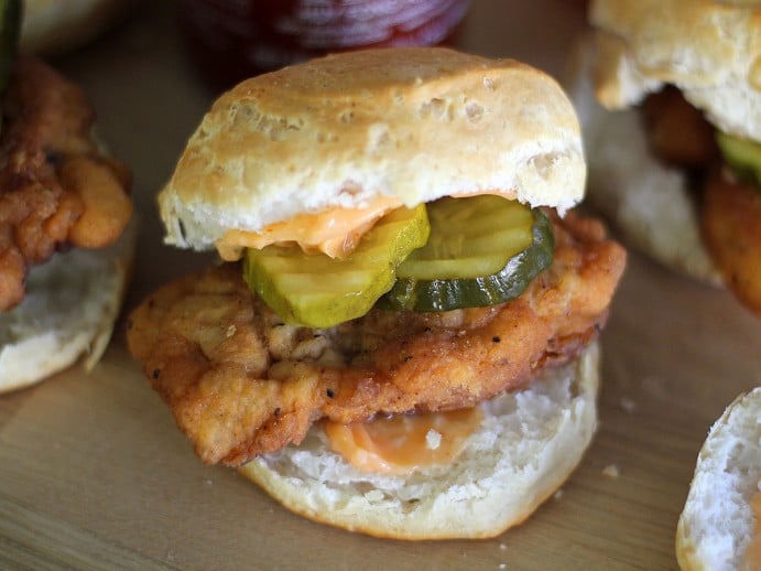 Fried Chicken Biscuit Sandwich