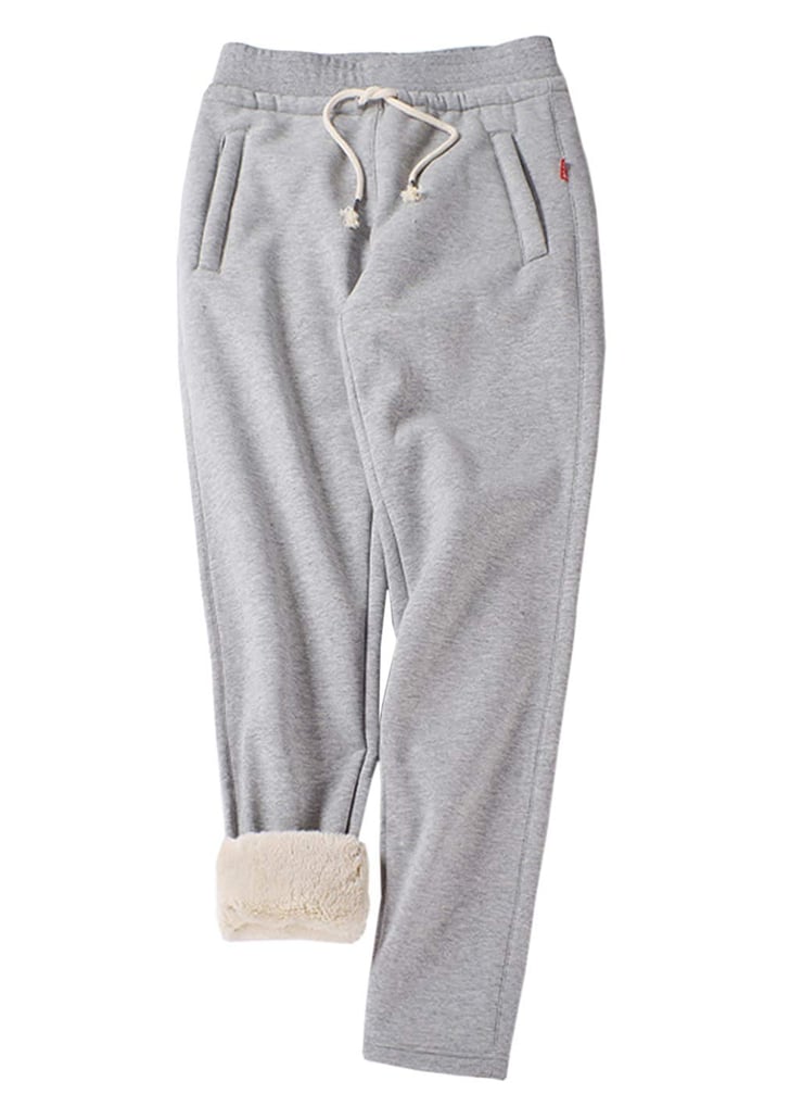 sherpa lined womens sweatpants